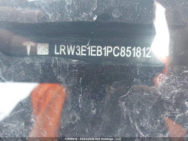 Продажа на аукционе авто 2023 Tesla Model 3, vin: LRW3E1EB1PC851812, номер лота: 12556816