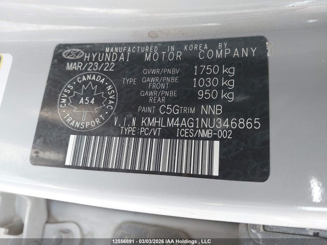 Hyundai Elantra 2022 KMHLM4AG1NU346865 Image 19