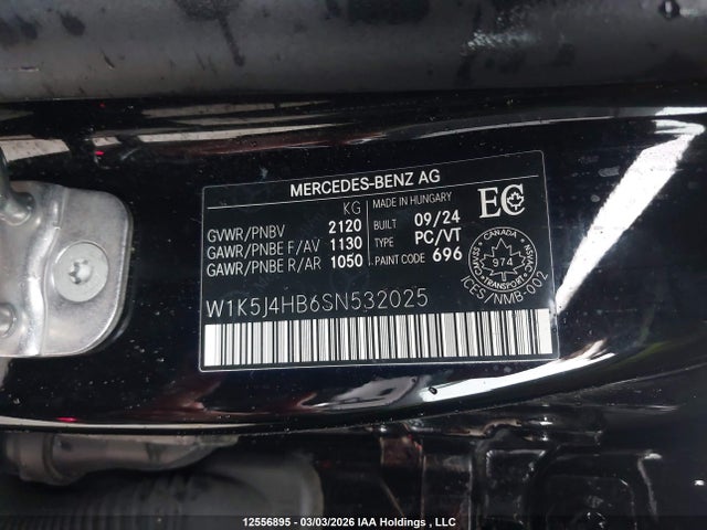 W1K5J4HB6SN532025 Mercedes-Benz CLA 250 4MATIC