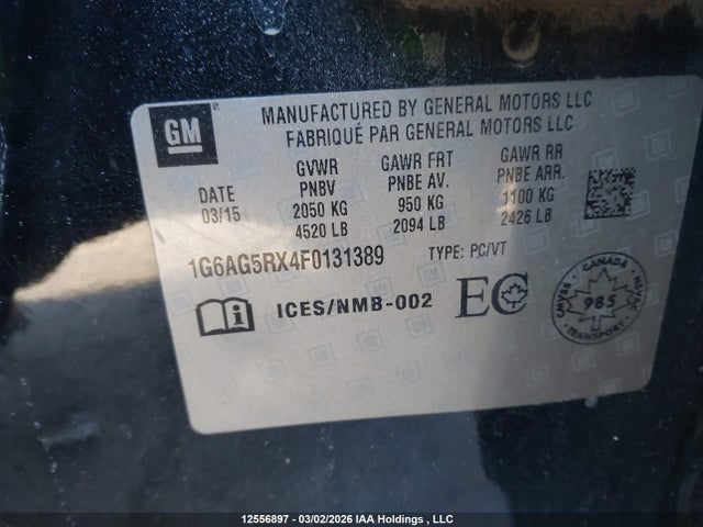 Cadillac Ats Turbo 2015 1G6AG5RX4F0131389 Image 18