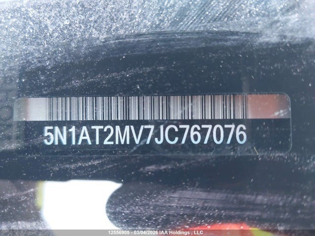 5N1AT2MV7JC767076 Nissan Rogue Sv/sl