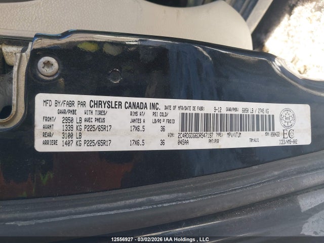 Продаж на аукціоні авто 2013 Dodge Grand Caravan Crew, vin: 2C4RDGDG6DR547197, номер лоту: 12556927