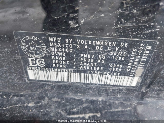 3VWGX7BU1SM088461 Volkswagen Jetta Highline