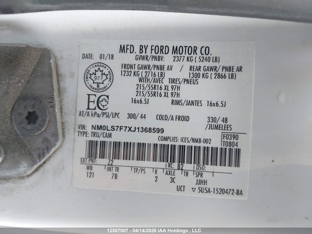 Ford Transit Connect Xlt 2018 NM0LS7F7XJ1368599 Image 9