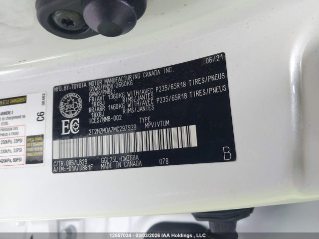 2T2HZMDA7MC297939 Lexus RX 350