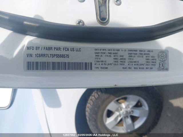 RAM 1500 Classic Slt 2023 1C6RR7LT5PS566575 Image 9