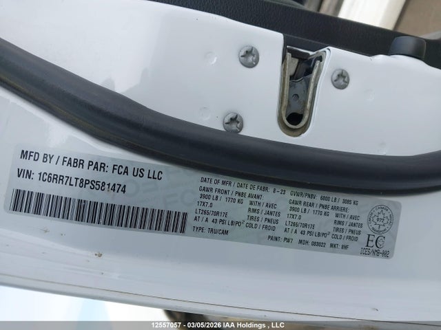 1C6RR7LT8PS581474 RAM 1500 Classic Slt