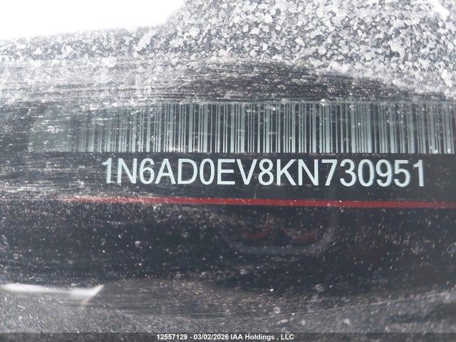 1N6AD0EV8KN730951 Nissan Frontier S/sv/sl/pro-4x