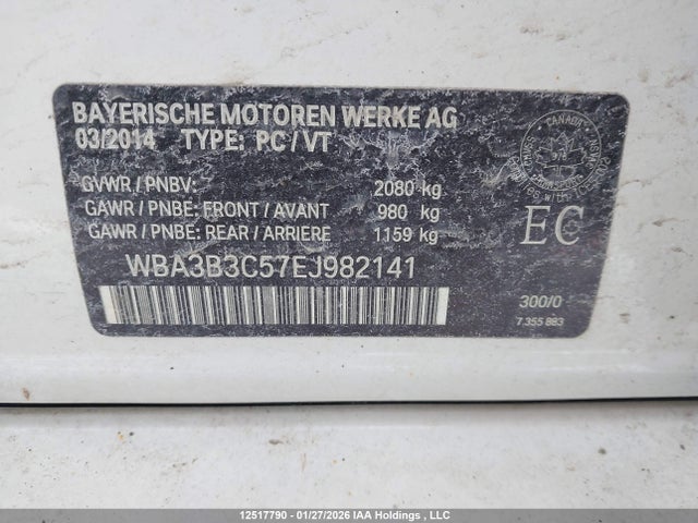 BMW 328i Xdrive 2014 WBA3B3C57EJ982141 Image 9