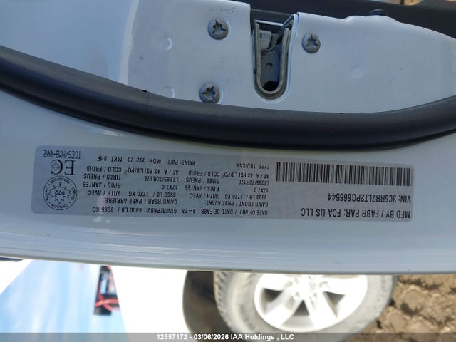 Aukcja sprzedaży 2023 Ram 1500 Classic Slt, vin: 3C6RR7LT2PG666544, numer aukcji: 12557172