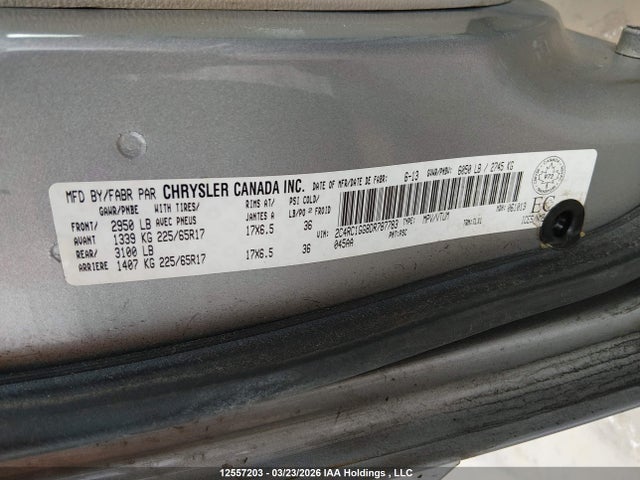 Aukcja sprzedaży 2013 Chrysler Town & Country, vin: 2C4RC1GG8DR787783, numer aukcji: 12557203