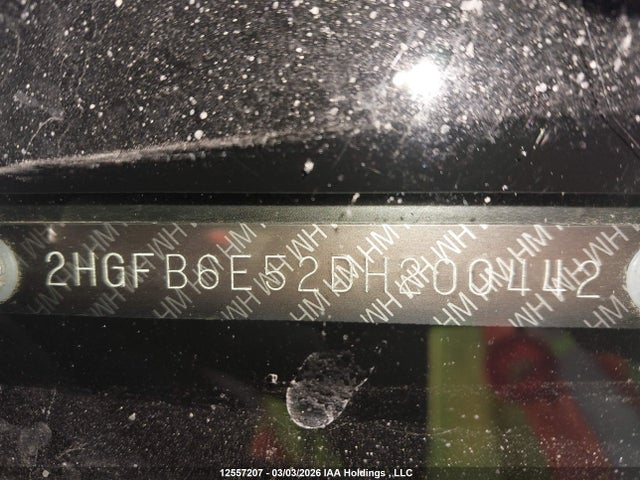 12557207 :رقم المزاد ، 2HGFB6E52DH200442 vin ، 2013 Honda Civic Si Si مزاد بيع