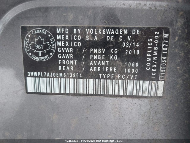 3VWPL7AJ0EM613954 Volkswagen Golf 2.0 Tdi Comfortline/2.0 Tdi Highline/2.0 Tdi Trendline/2.0 Tdi Wolfsburg Edition