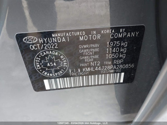 KMHL44J28PA280856 Hyundai Sonata Sport