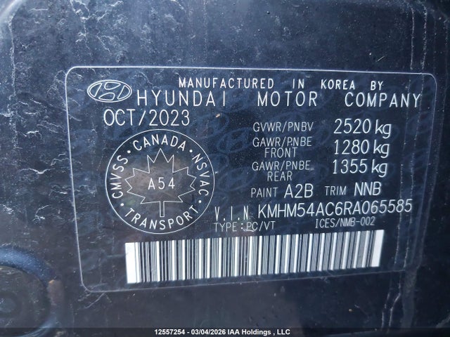 KMHM54AC6RA065585 Hyundai Ioniq 6 Limited