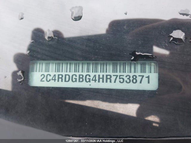Aukcja sprzedaży 2017 Dodge Grand Caravan Se, vin: 2C4RDGBG4HR753871, numer aukcji: 12557261
