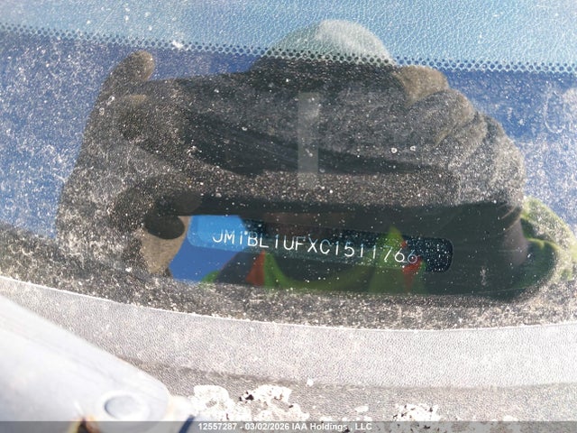 Aukcja sprzedaży 2012 Mazda Mazda3 Gx, vin: JM1BL1UFXC1511766, numer aukcji: 12557287