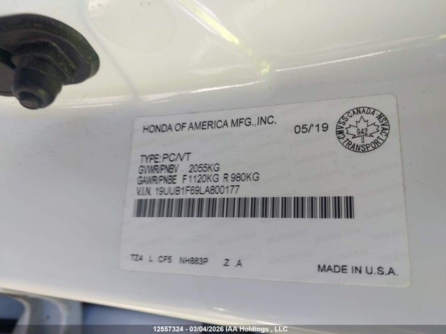 19UUB1F69LA800177 Acura Tlx Tech A-spec
