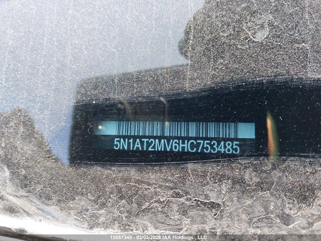 5N1AT2MV6HC753485 Nissan Rogue Sv/sl