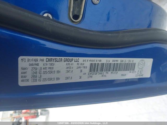 Aukcja sprzedaży 2015 Dodge Journey R/t, vin: 3C4PDDFG8FT540612, numer aukcji: 12557386