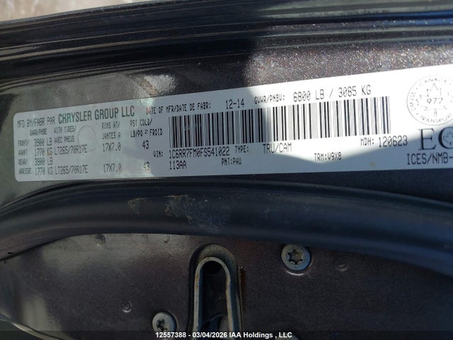 1C6RR7FM0FS541022 RAM 1500 St