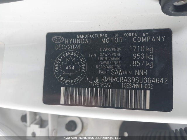 Продаж на аукціоні авто 2025 Hyundai Venue, vin: KMHRC8A39SU364642, номер лоту: 12557389