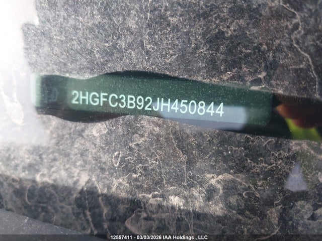 12557411 :رقم المزاد ، 2HGFC3B92JH450844 vin ، 2018 Honda Civic مزاد بيع