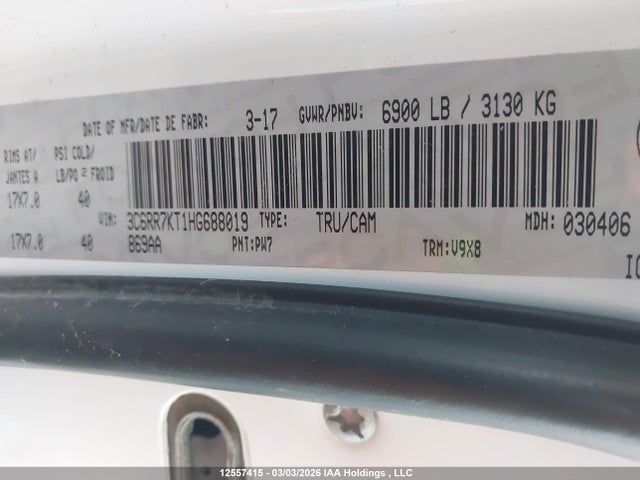 3C6RR7KT1HG688019 RAM 1500 St