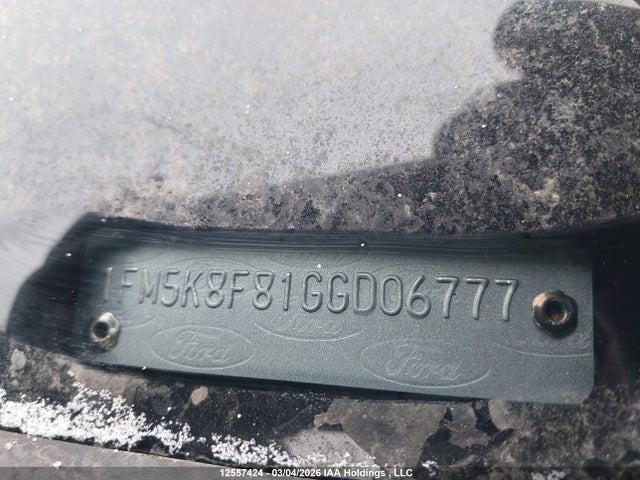 1FM5K8F81GGD06777 Ford Explorer Limited