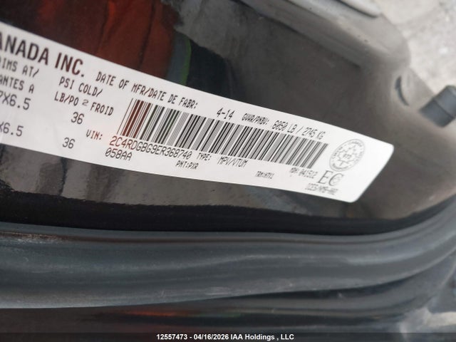 2C4RDGBG9ER368740 Dodge Grand Caravan