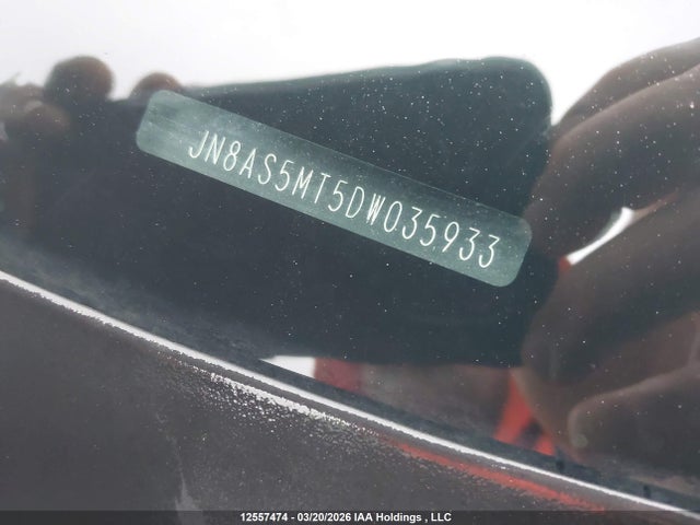 12557474 :رقم المزاد ، JN8AS5MT5DW035933 vin ، 2013 Nissan Rogue S/sv مزاد بيع