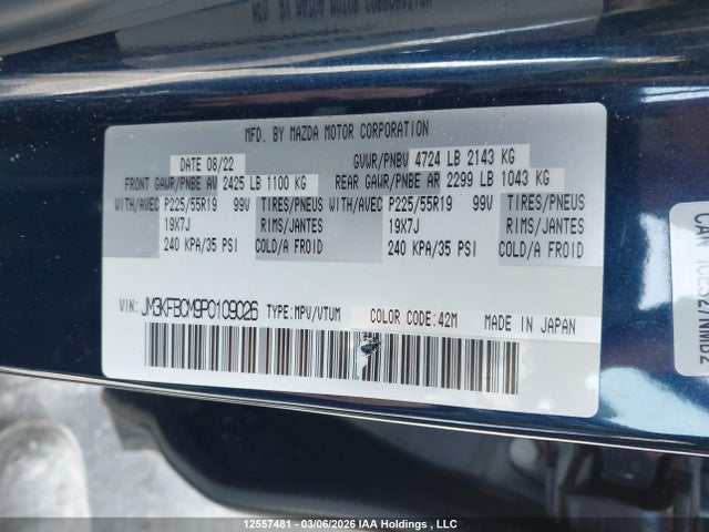 JM3KFBCM9P0109026 Mazda Cx-5 Gs/kuro Edition