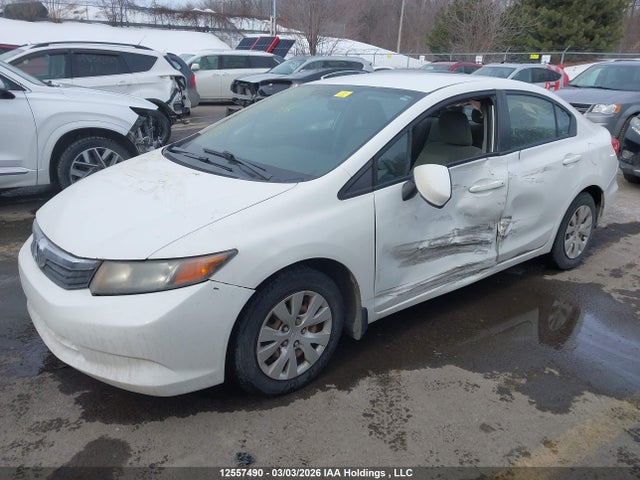 12557490 :رقم المزاد ، 2HGFB2E42CH032476 vin ، 2012 Honda Civic Lx مزاد بيع