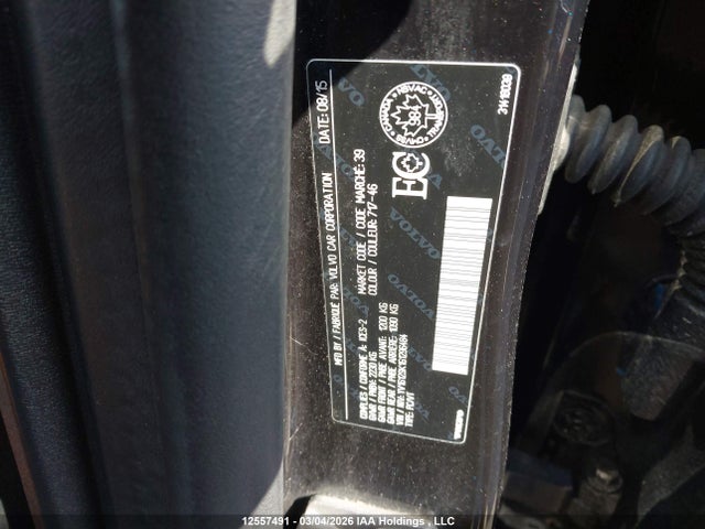 YV1612SK1G1296484 Volvo V60 Premier