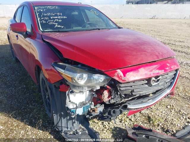 12557522 :رقم المزاد ، JM1BN1U77J1162694 vin ، 2018 Mazda 3 Sport مزاد بيع