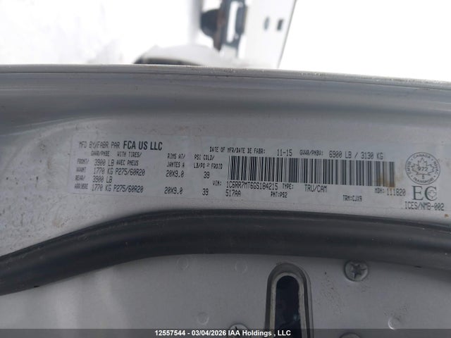 RAM 1500 Sport 2016 1C6RR7MT6GS184215 Image 18