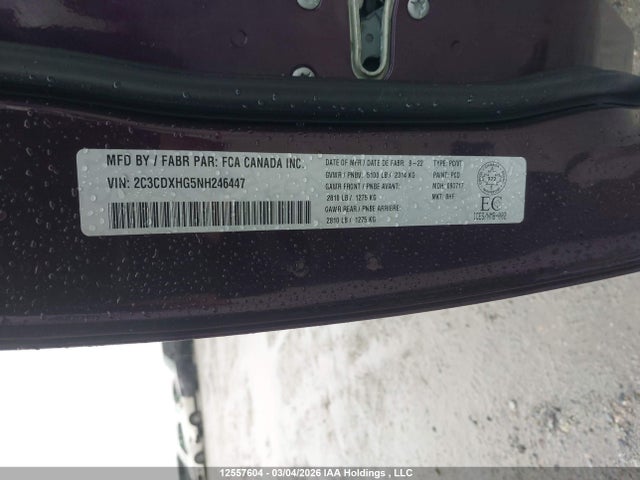 Aukcja sprzedaży 2022 Dodge Charger Gt, vin: 2C3CDXHG5NH246447, numer aukcji: 12557604
