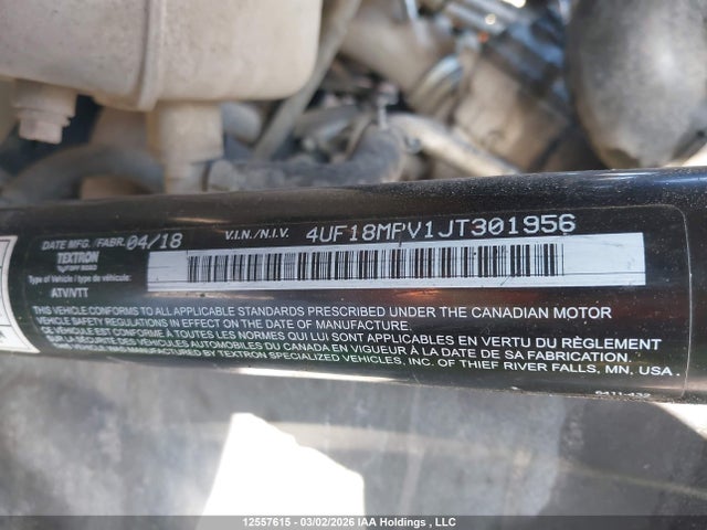 4UF18MPVIJT301956 Textron Wildcat Trail Ltd Eps Efi 4x4