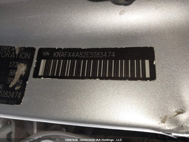 KNAFX4A82E5183474 KIA Forte 2.0l Ex/2.0l Sx