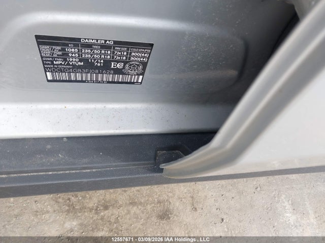 WDCTG4GB3FJ081628 Mercedes-Benz Gla 250 4matic