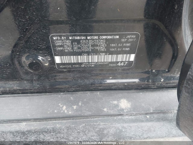 JA4AJ4AW7JZ602347 Mitsubishi RVR