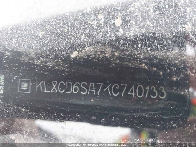 12508983 :رقم المزاد ، KL8CD6SA7KC740133 vin ، 2019 Chevrolet Spark 1lt مزاد بيع