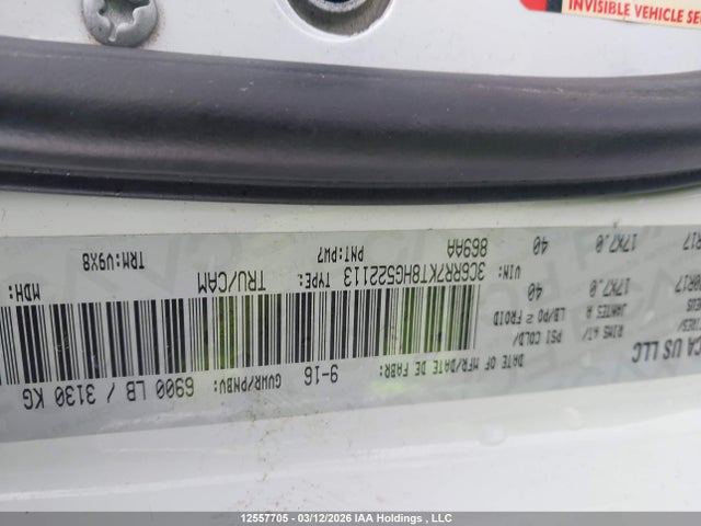 Продаж на аукціоні авто 2017 Ram 1500 St, vin: 3C6RR7KT8HG522113, номер лоту: 12557705