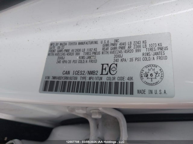 Aukcja sprzedaży 2024 Mazda Cx-50, vin: 7MMVABDY3RN160789, numer aukcji: 12557708