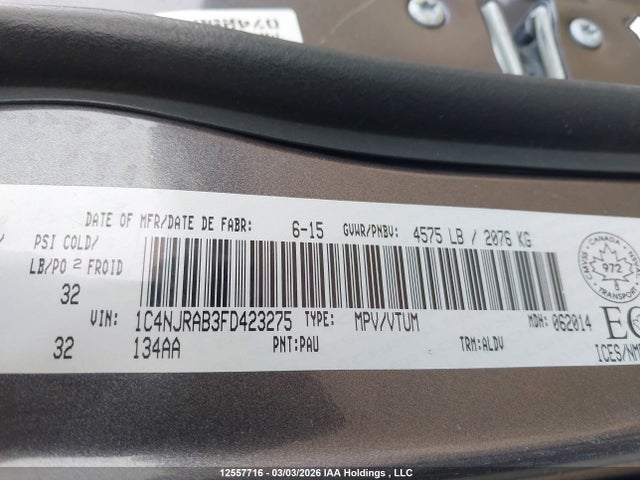 Jeep Patriot 2015 1C4NJRAB3FD423275 Image 9