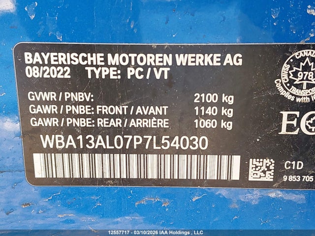 WBA13AL07P7L54030 BMW M235i Gran Coupe Xdrive