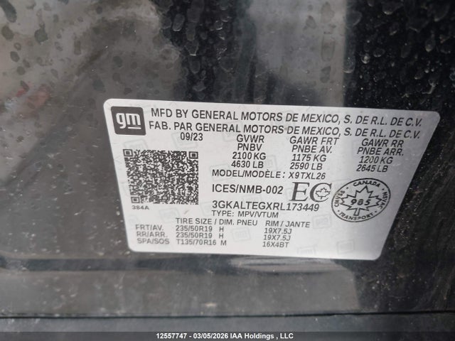 3GKALTEGXRL173449 GMC Terrain Sle
