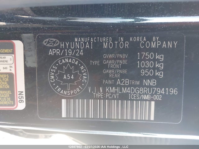 Продаж на аукціоні авто 2024 Hyundai Elantra Preferred, vin: KMHLM4DG8RU794196, номер лоту: 12557802