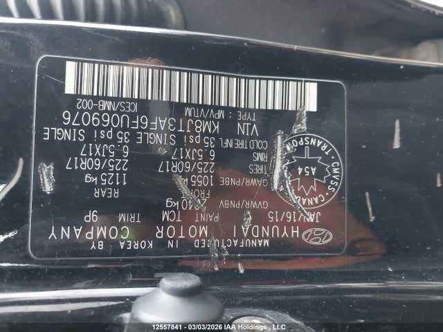 KM8JT3AF6FU069076 Hyundai Tucson