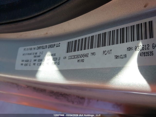 1C3CCBCG9CN245402 Chrysler 200